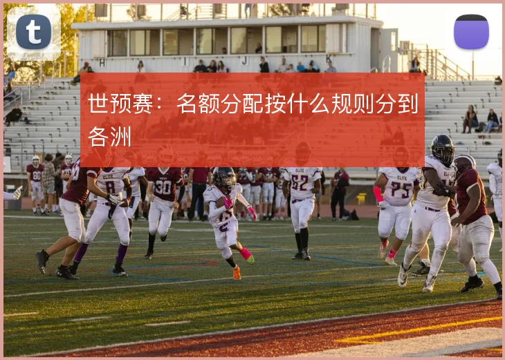 世预赛:名额分配按什么规则分到各洲